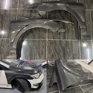 (NEW) CARBON FIBER FENDER JS RACING NON WIDE FOR HONDA CIVIC FD