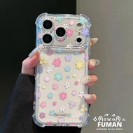 Cute Cartoon Flowers Clear Four-Corners Phone Case For Motorola Moto E40 E32 E30 E22 E22i E20 E15 E1