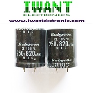 820UF250V 820UF 250V ELCO 820UF250V ELCO 820UF 250V 105' RUBYCON II terrashop