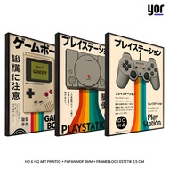 Yordecor Poster Old Gen Console Frameblock - 90s Aesthetic Wall Decoration