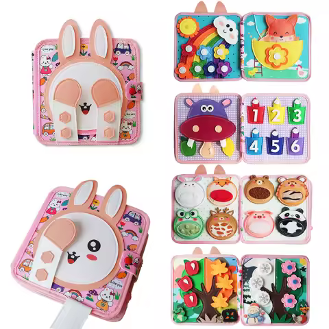 Busy Toddler Montessori Toys, Toddler Travel Toys, Educational Activity Books, Birthday Gifts for Bo