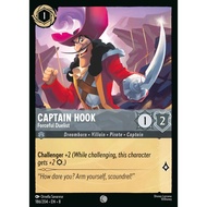 186/204 EN8 Captain Hook-Forceful Duelist Steel C Character Disney Lorcana Set 8