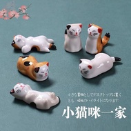 Cartoon Cartoon Japanese Cute Animal Ceramic Small Ornaments Household Chopstick Rest Chopstick Rest