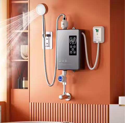 Instant Water Heater Smart Wall Mounted Electric Shower Tankless Instant Water Heater Thermostat for