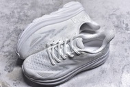 HOKA CLIFTON 9 WIDE White shoes