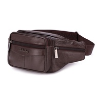 Men's Genuine Leather Waist Bag Waist Pack Waist Bag Fanny Pack Belt Bag-011