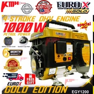 (New) EUROX EGY1200 Gold Edition Portable Petrol Generator 1000W 4-STROKE / PASAR MALAM PORTABLE GAS