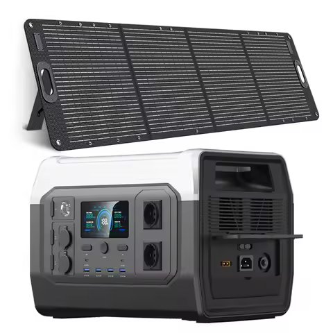 Ctolity XP1000 Powerbank 1800w Portable Power Station, 1024Wh Lifepo4 Battery, 200w Solar Panel for 