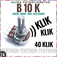 ALPHA Potentiometer B10K 40 Click Mono Original Taiwan B103 103 Potentiometer 10K 10Kohm New Item