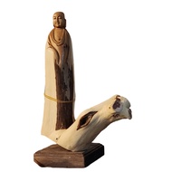 Cypress Wood Buddha Sculpture