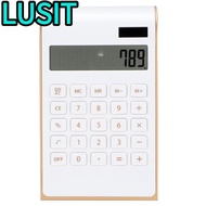 LUSIT Calculator, Black/Red/Blue/White 114x190x37mm  Calculator, Easy To Use Plastic Office Calculat