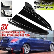 High Quality Rear Bumper Splitters For Mercedes For Benz W205 C180 C200 C260 C43 AMG 2015-2021 Rear 