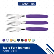 UNGU Purple Tramontina Ipanema Dining Forks / Table Forks 3 Pcs