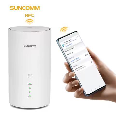 New SDX72 5G CPE Router NR SA NSA BE7200 TS9 Antenna RJ11 VoIP Port WiFi 7 Dual Band Easy Mesh NFC 5