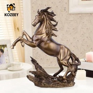 KOZEEY Creative Horse Statue Lucky Horse Statue for Bookcase Dinner Table Decor
