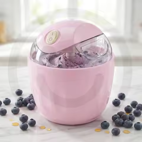 500ml Automatic Personal Ice Cream Maker One-Touch Single Serve Ice Cream Machine Just 15 Minutes Ma