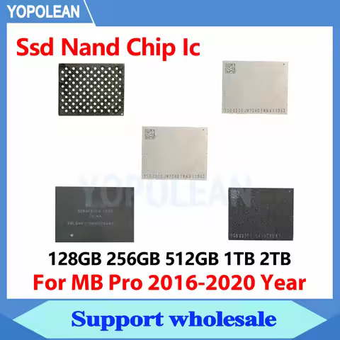Original SSD Nand Chip IC 128G 256G 512G 1TB 2TB For Macbook Pro 13" 15" 16" A1706 A1707 A2141 A1989