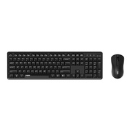RAPOO KEYBOARD & MOUSE (คีย์บอร์ดและเมาส์ไร้สาย) X2100-BK (BLACK)