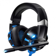 ONIKUMA K2PRO頭戴式遊戲耳機電競PS4電腦有線耳機（黑藍色）