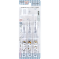 Skater mofusand 透明牙刷 TBCR6T 3 件套