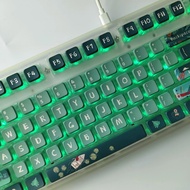 Forest Pudding Keycaps ASA Profile 118 Keys PC PBT Four Side Light Transimission Keycaps Aula F75 Me