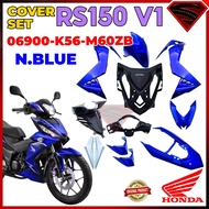 100% ORIGINAL HONDA RS RS150 V1 RS150R RS 150 COVERSET COVER SET / STRIPE SET N.BLUE 06900-K56-M60ZB / 86000-K56-M60ZB