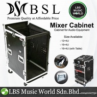 BSL 12 16 with 4U Mixer Mount Cabinet Workstation Rack for Audio Equipment (124U 164U 12 4U 16 4U)