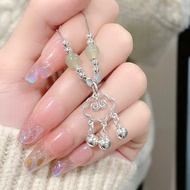 Safe Lock Necklace Bell Ruyi Lock New Chinese Necklace Women