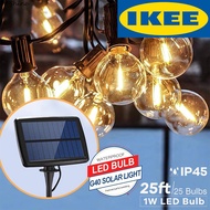 Ready🔥 Solar Light Solar Garden Light USB Light G40 Garland Bulb String Light Outdoor Camping Waterp