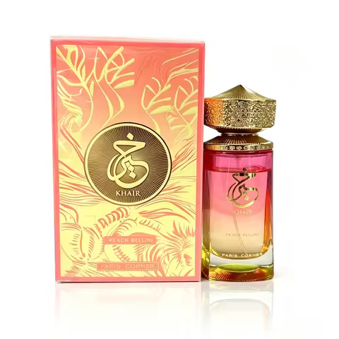 Paris Corner Khair Peach Delulu Unisex Eau de Parfum 100ml—An oriental-vanilla fragrance with excell