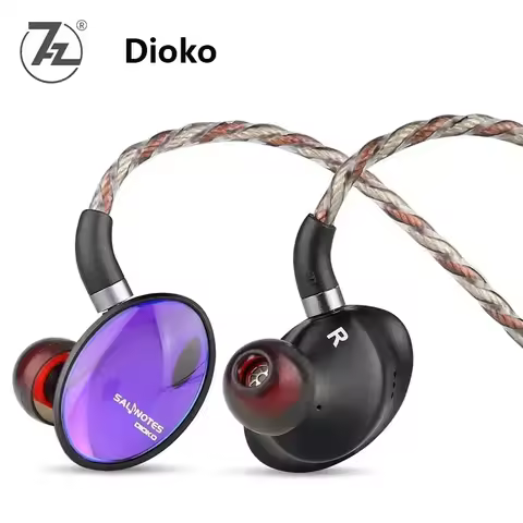 7HZ Crinacle Salnotes Dioko Earphones 14.6mm Planar Diaphragm Driver In Ear Earphone HiFi Music IEM 
