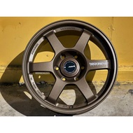 New 4x4 OFFROAD Sport Rim RAYS TE37 Wheels 18x8J 6x139 ET20 Bronze with Milling - READY STOCK