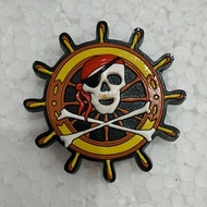 Australia Fridge Magnet - Skull Wheel