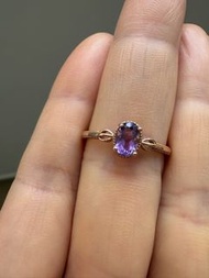 紫水晶S925純銀鍍金戒指 High Clarity Amethyst S925 sterling silver ring, rings,bracelet,bracelets,earring,earr