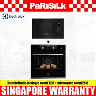 (BUNDLE) ELECTROLUX KODDP71XA built-in single oven(72L) + EMSB25XC built-in combination microwave ov