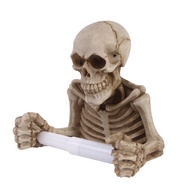 Props Hotel Skull Haunted House Decoration Movie Resin Wine Factory Direct Sales Tissue Holder Home 