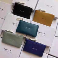 ✴♨◊ Japan's agnes b. trendy brand men and women simple change clutch bag horizontal section small object storage bag coin card bag