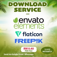 Envato Elements/Flaticon/Freepik Download Service