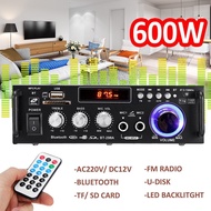 600W Home Audio Amplifiers Bluetooth Connector Amplifier Subwoofer Home Theater Amplifier Sound Syst