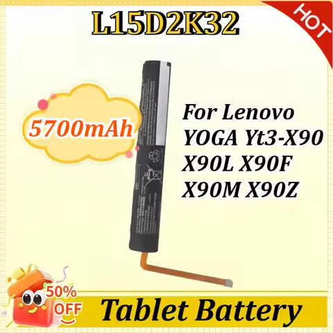 New L15D2K32 L15C2K32 5700mAh Battery for Lenovo YOGA Tab 3 Pro 10" YT3-X90 YT3-X90M YT3-X90Z YT3-X9