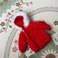 winter jacket tebal anak perempuan glossy merah keren