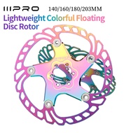 IIIPRO Colorful Floating Disc Rotor Road Bike 140MM Mountain Bike 160 180 203mm 6-Bolt Disc Brake Ro