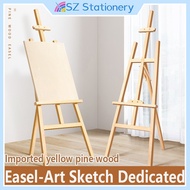 【Malay Stock】175cm Pine Wood Stand Wood Easel Art Sketch Drawing Stand 木制画架