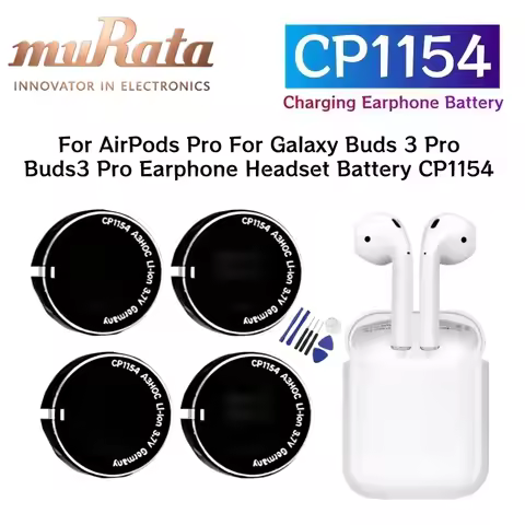 1-100PCS CP1154 Battery for Airpods Pro 2 TWS Bluetooth Earphone A2698 A2931 A2699 A3047 A3048 A3049