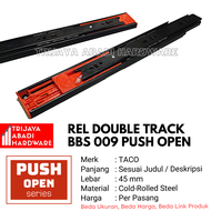 Rel Laci Push Open 30 CM - BBS 009 Full Extension Drawer Runner 300 MM