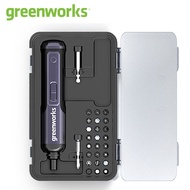 Greenworks ชุดไขควงไฟฟ้าขนาดเล็ก8Nm สูงสุด4V ไร้สาย2000มิลลิแอมป์ต่อชั่วโมงชาร์จด้วย USB ได้26บิต