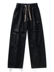 Mens Cargo Jeans 2026 New Spring Summer Wide Leg Denim Pants Straight Baggy Jeans Asian Size L-5XL