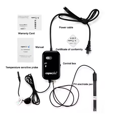 110-240V Caperplus Aquarium Q2 PH Temperature TDS 3 In 1 Intelligence Monitor Detector WIFI APP PH D