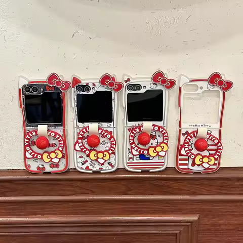 Super Cute For Hello Kitty Stereoscopic Shining Diamonds Full Screen With Lanyard For Samsung Galaxy