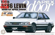 【客之坊】富士美 1/24 拼裝車模 Toyota AE86 Levin 1600GT Apex 2門 04649